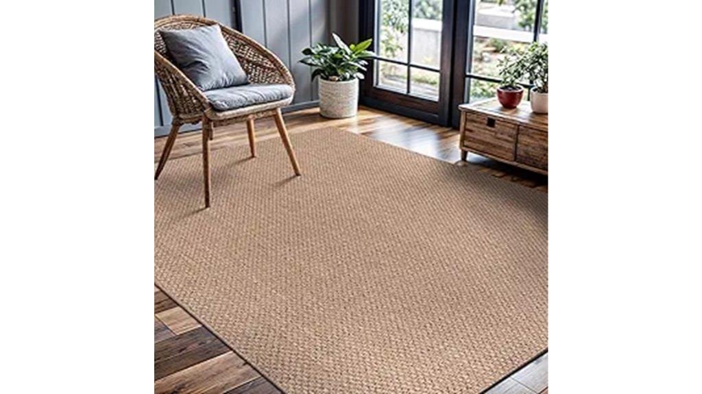 natural indoor outdoor jute rug