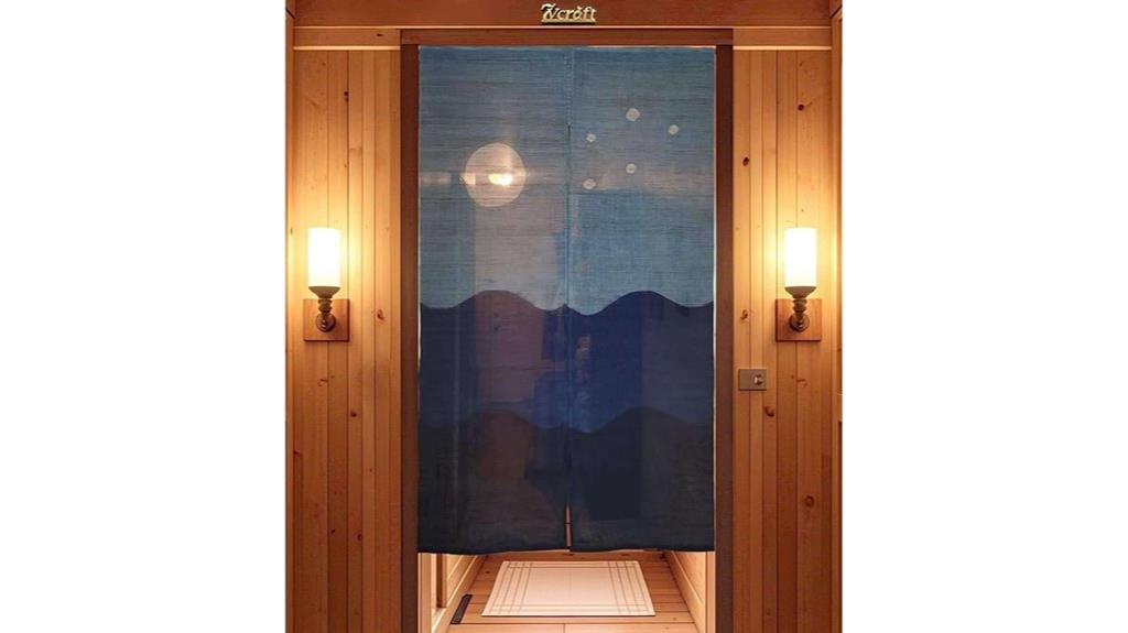 natural japanese noren curtain