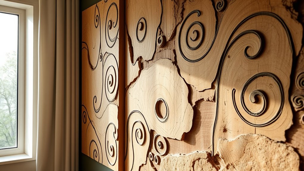 natural motifs and earthy textures