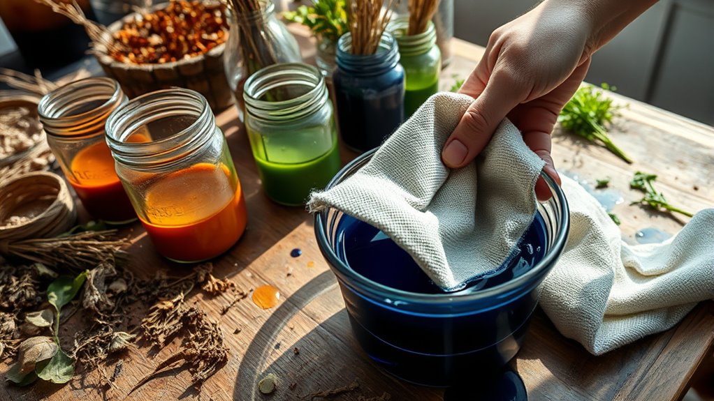 natural textile dyeing process