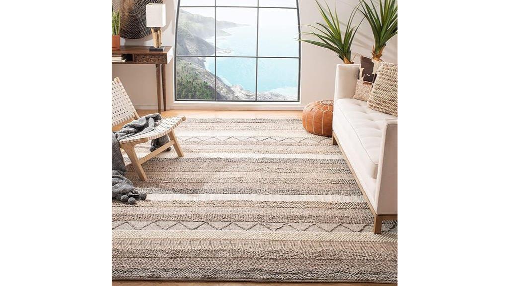 natural textured accent rug