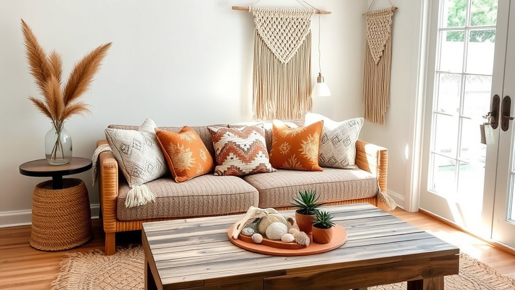 natural textures create cozy ambiance