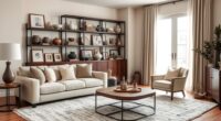 neutrals enhance eclectic style