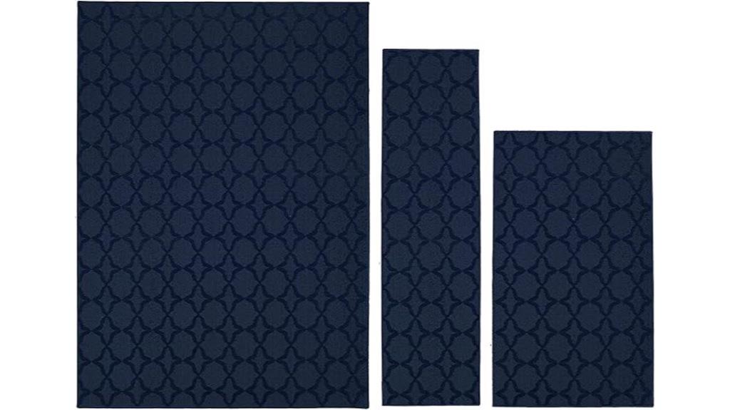 non slip polypropylene rug set