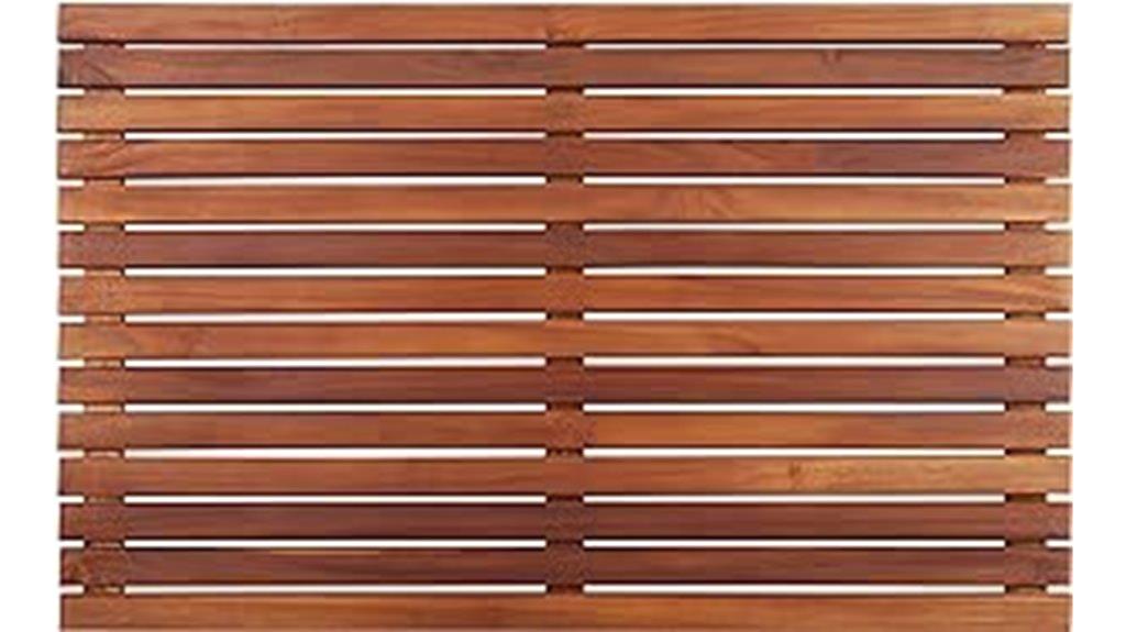 nordic teak shower mat