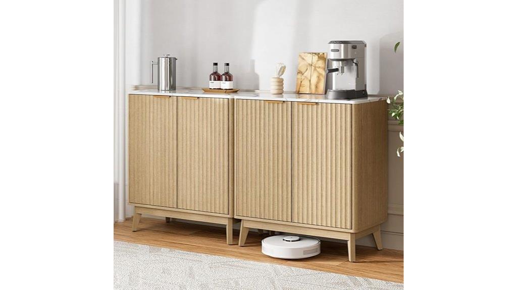 oak faux marble sideboards