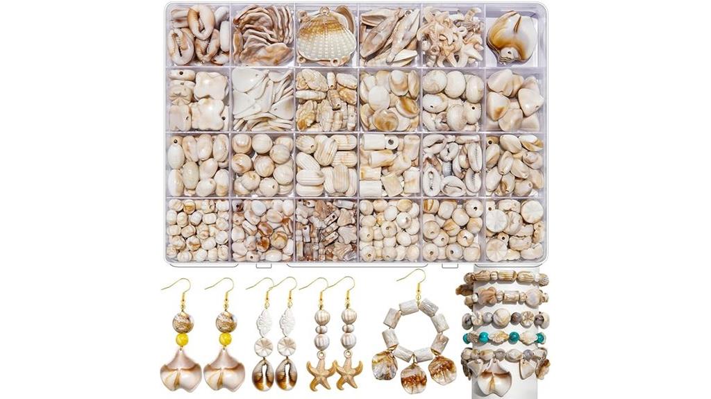ocean themed bead collection