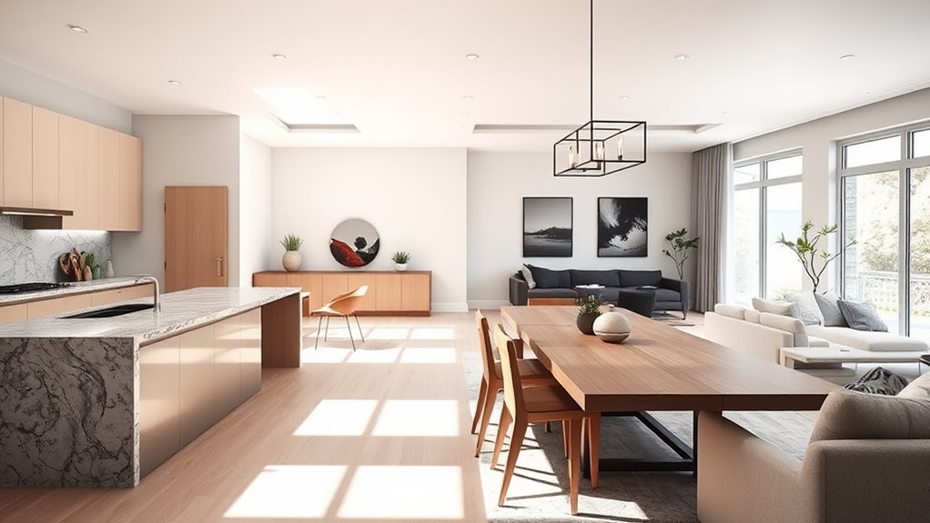 open plan living coordination