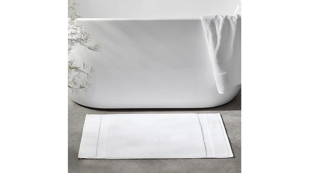 organic cotton bath mat