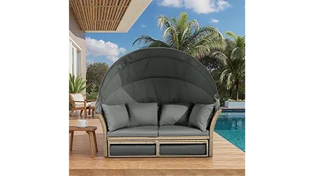 outdoor canopy bed set