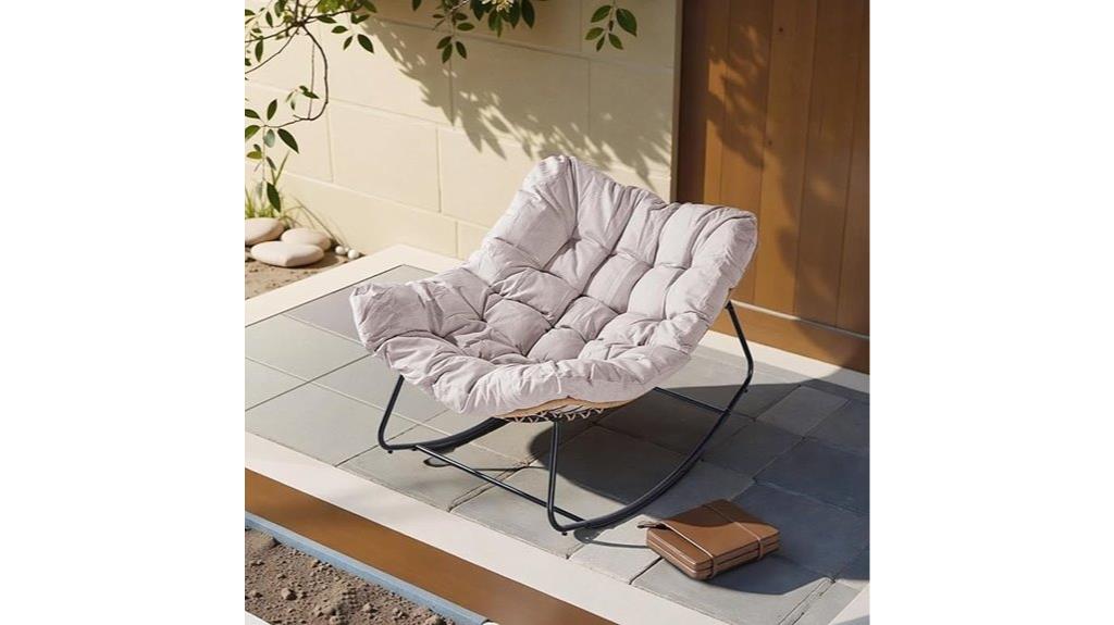 outdoor cushion rocking chair