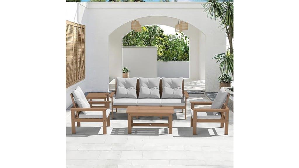 outdoor cushioned furniture set