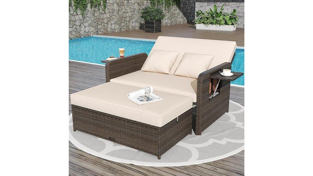 outdoor daybed with storage