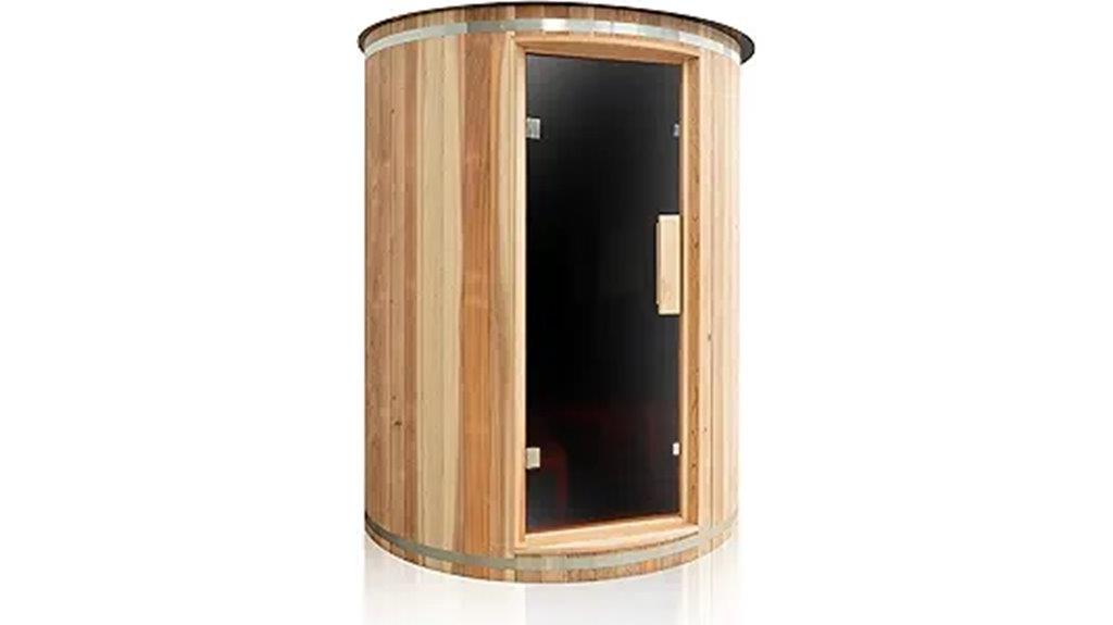 outdoor four person sauna