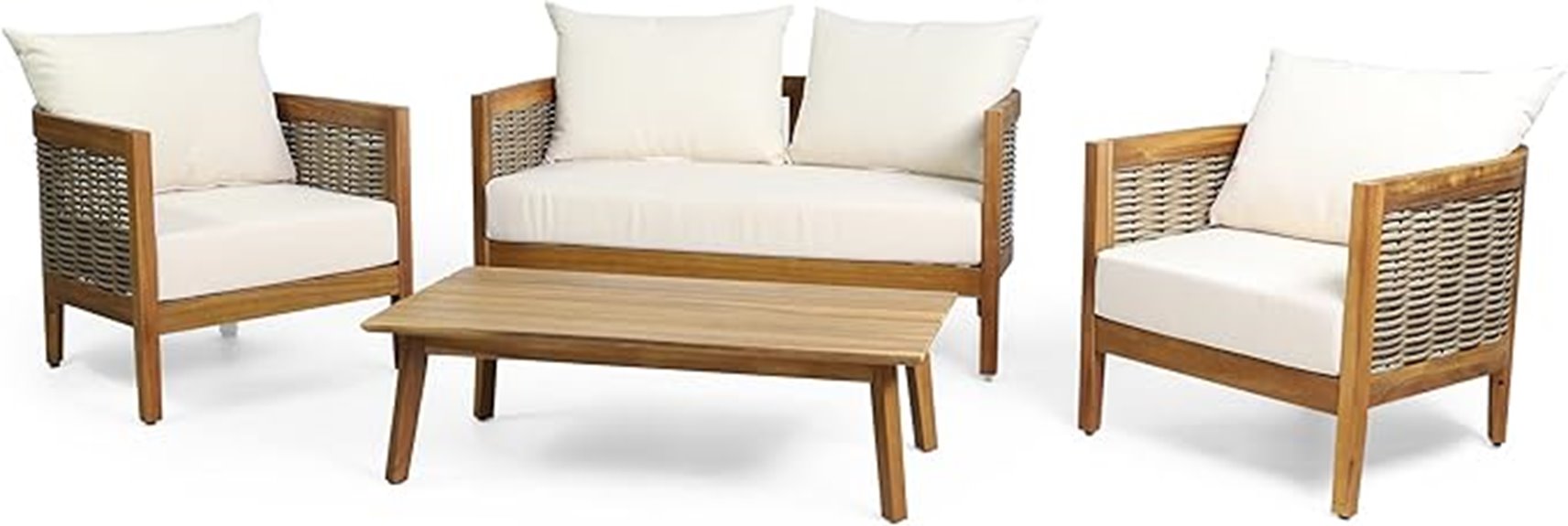 outdoor four piece chat set