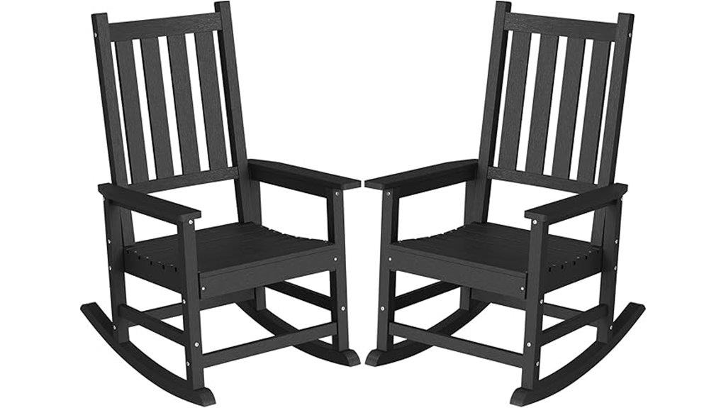 outdoor hdpe rocking chairs