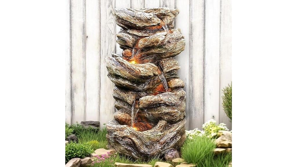 outdoor led tier fountain