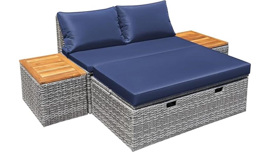 outdoor patio daybed set