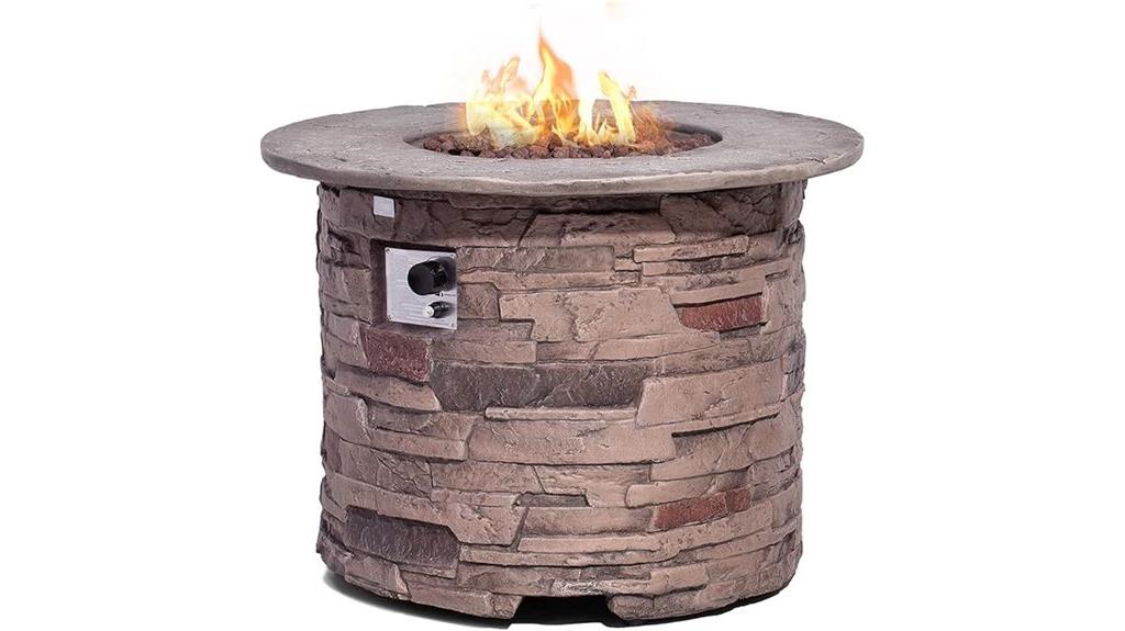 outdoor propane fire pit