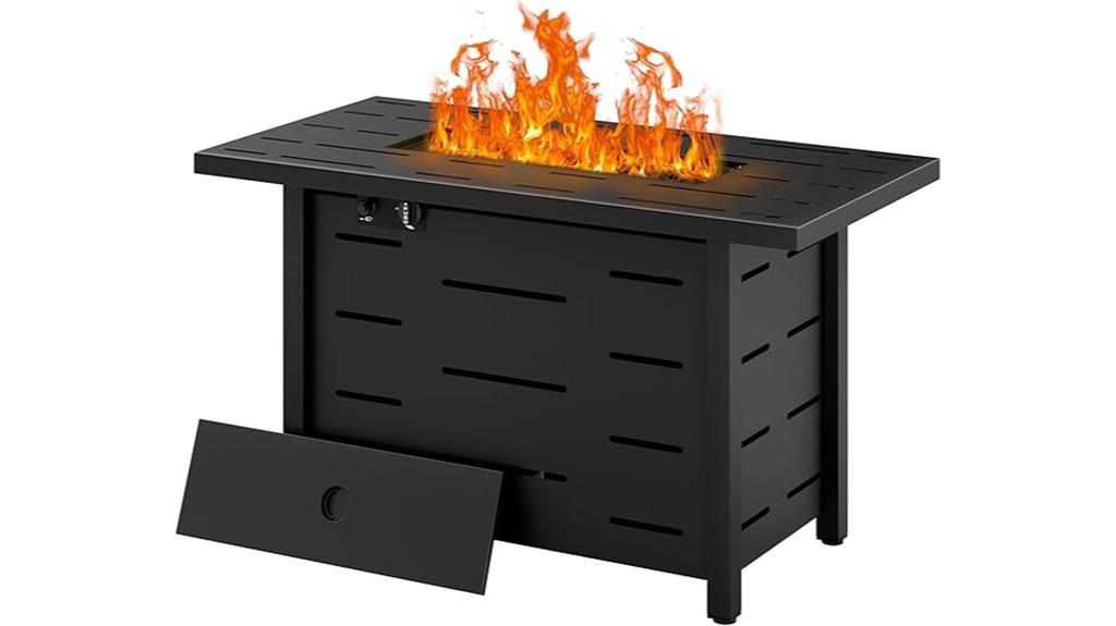 outdoor propane fire pit