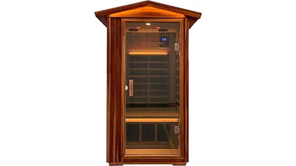 outdoor red cedar sauna
