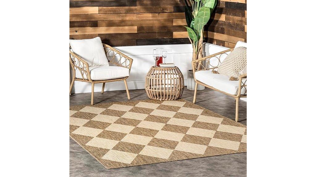 outdoor sabina brown rug