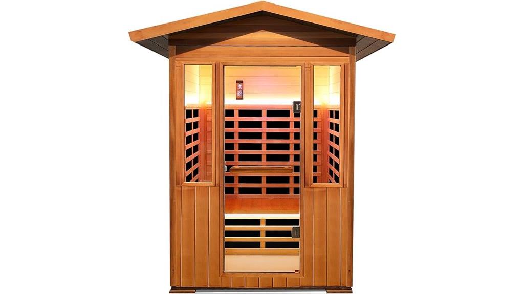 outdoor sauna for two