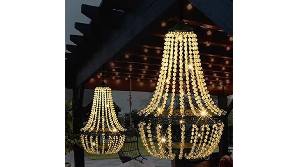 outdoor solar hanging light