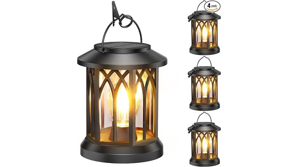 outdoor solar lantern set