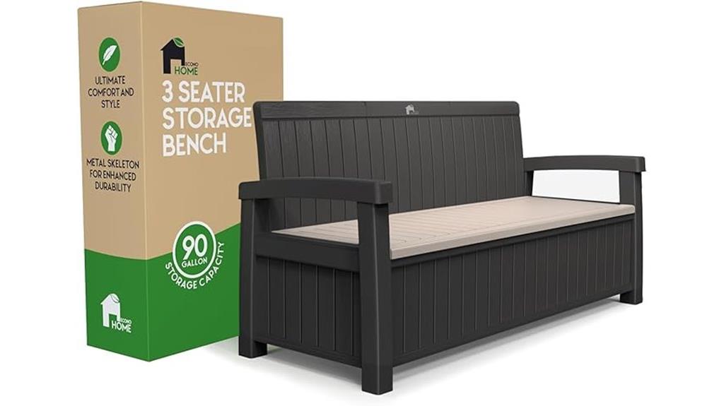 outdoor storage bench
