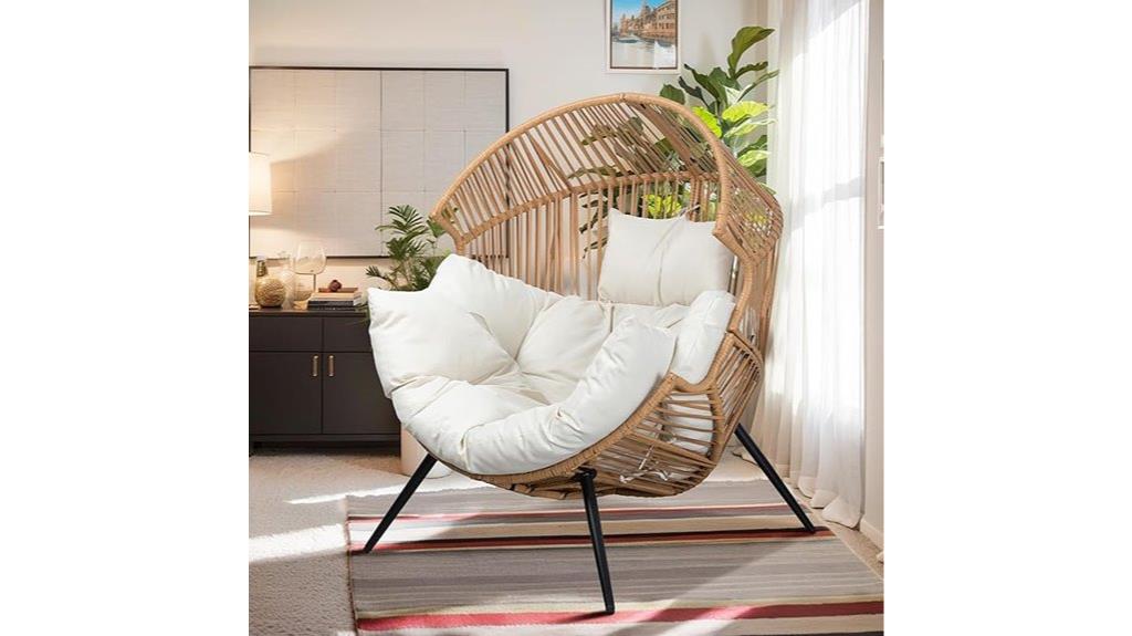 outdoor wicker egg chair
