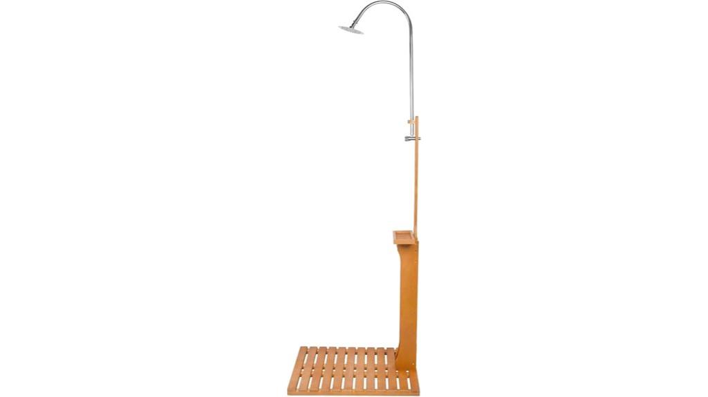 outdoor wood shower kit