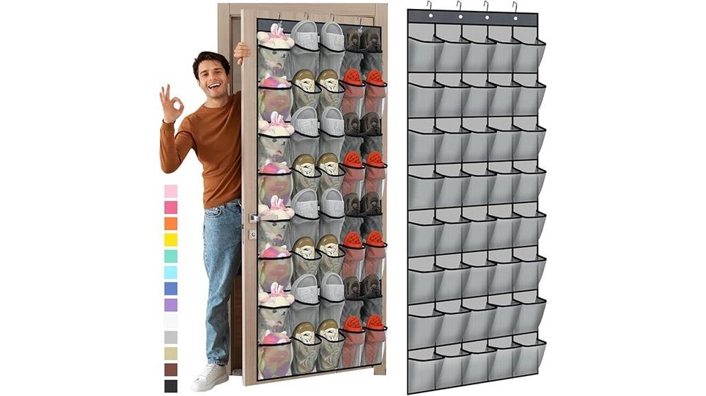 over the door mesh shoe organizer