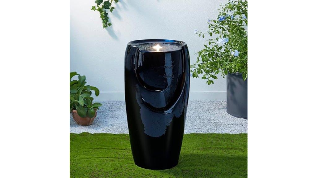 oversized ceramic fountain