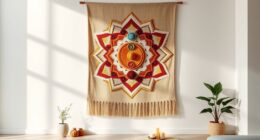 oversized chakra wall decor