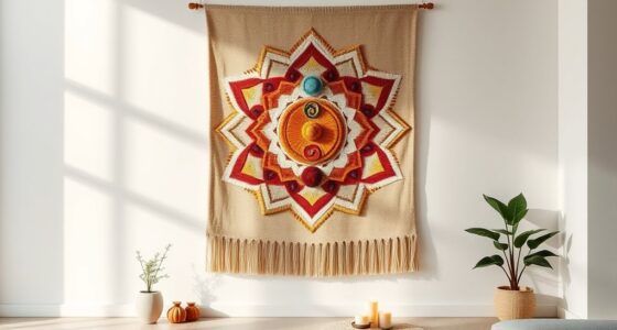 oversized chakra wall decor
