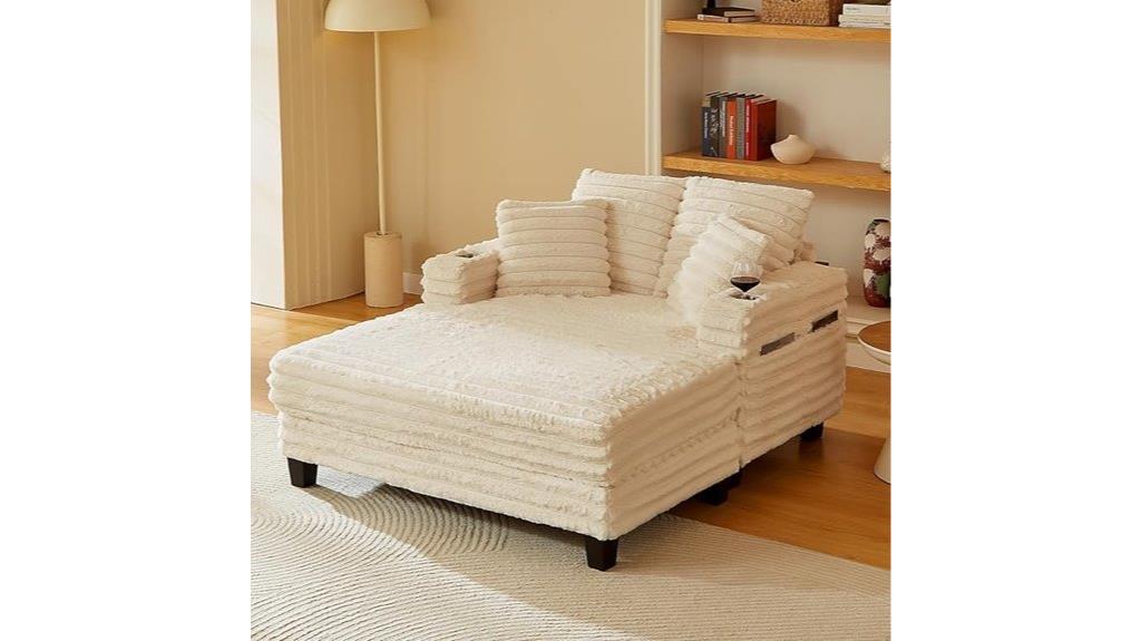 oversized lounge with storage