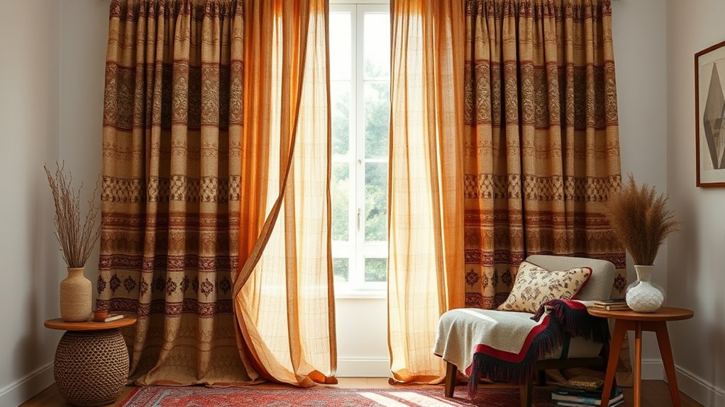 patterned drapes styling tips