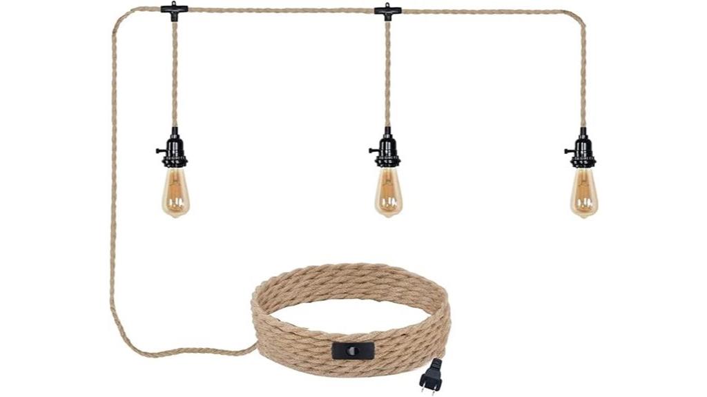 pendant lights with hemp cords