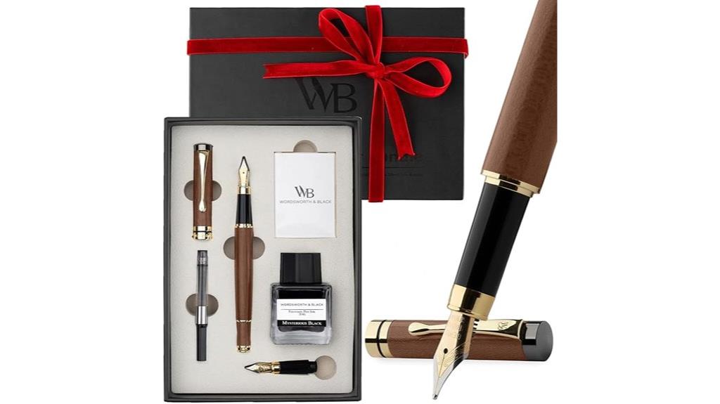 poetry themed pen set