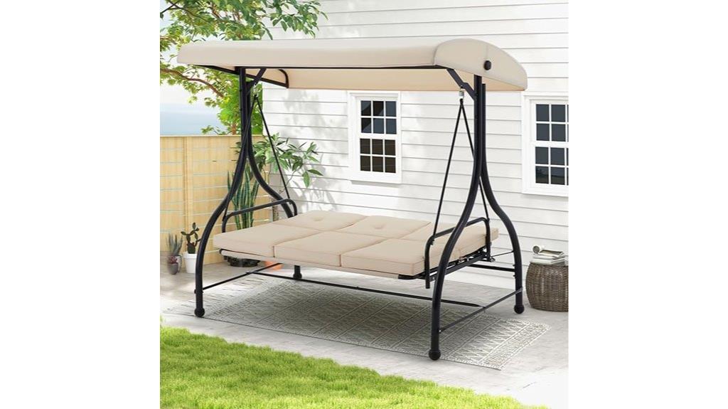 porch swing with canopy