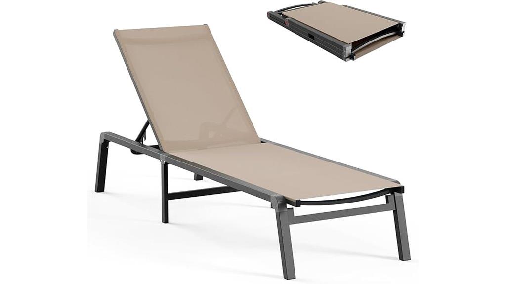 portable aluminum lounge chair