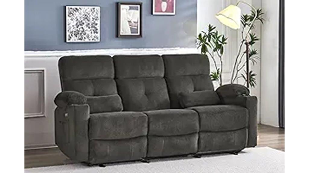 power reclining sofa features