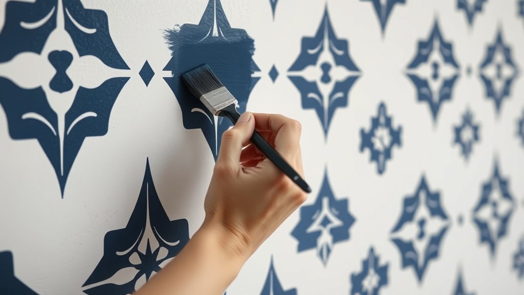 precise stencil painting techniques