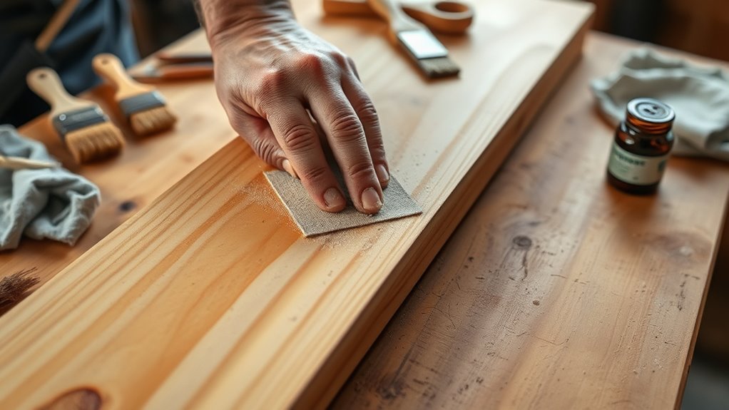 prepare wood surface thoroughly