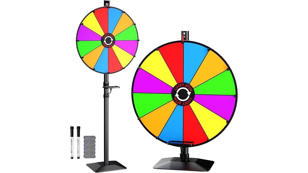 prize wheel with stand