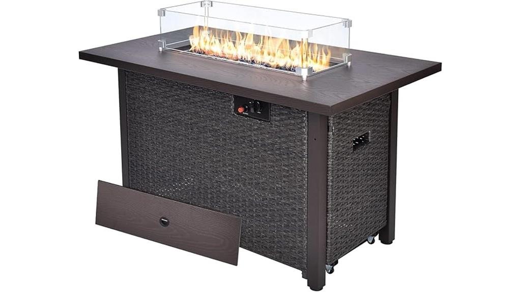 propane fire pit table