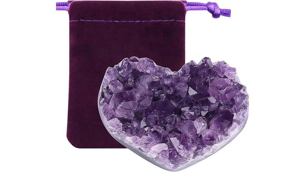 purple amethyst crystal cluster