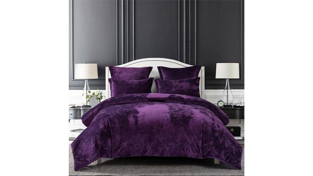 purple queen comforter set