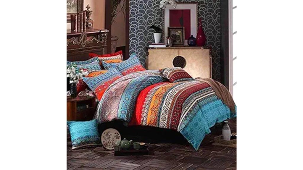 queen boho bedding set